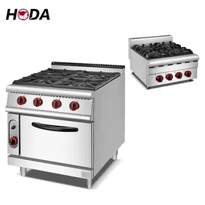 Fornello a gas professionale italiano cinese a 4 stufe cucina a gas indipendente con cucina 2 forni doppi e piano cottura cottura a 220v