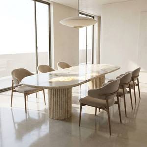 Mesa <span class=keywords><strong>de</strong></span> Comedor <span class=keywords><strong>de</strong></span> Cuarzo Patagónico Natural <span class=keywords><strong>de</strong></span> Lujo YDSTONE, Base <span class=keywords><strong>de</strong></span> Piedra Translúcida, Mesa <span class=keywords><strong>de</strong></span> Cuarzo <span class=keywords><strong>Pandora</strong></span> para Proyectos <span class=keywords><strong>de</strong></span> Alta Gama - Product Image 4