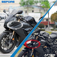 Ailerons latéraux de moto, ailerons aérodynamiques, spoiler de force descendante, garniture de carénage pour HONDA CB650R CBR650R 2019-2023