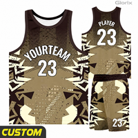 Maillot de basket-ball de haute qualité, respirant, en mesh, uniforme de basket-ball personnalisé, impression par sublimation, ensemble de maillots et shorts de basket-ball