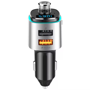 Lecteur MP3 de voiture avec Bluetooth, chargeur de voiture mains libres, affichage de la tension en temps réel, décodage audio sans perte, navigation, annonce vocale - Product Image 2