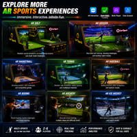 Système de simulation de golf Écran de golf familial intérieur Projection interactive Entraînement Simulateur de sport