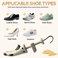 Embauchoirs ajustables pour hommes et femmes, écologiques, best-seller transfrontalier. Tendeur de chaussures en plastique biodégradable à base de balle de riz
