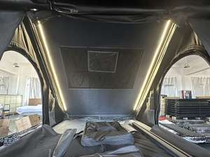 เต็นท์หลังคารถยนต์ทรงสามเหลี่ยมแบบใหม่ ขนาด 210x130x150 ซม. ทำจากอลูมิเนียมแข็งแรง - Product Image 6