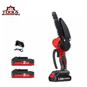 Scie à chaîne électrique sans fil à une main Moteur sans balais à batterie au lithium de 6 pouces 450W pour l'exploitation - Product Image 1