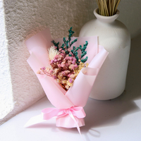 Vente en gros personnalisé petit bouquet de fleurs séchées vente chaude belle fête des mères saint valentin remise des diplômes noël