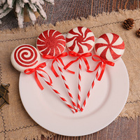 Nuove Decorazioni Natalizie in Plastica Colorata a Forma di Babbo Natale, Oggetti Giganti Creativi per Albero di Natale e Allestimento Scenografico Festivo