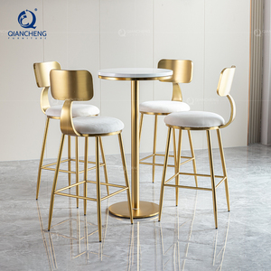 QIANCHENG Set Tavolo da <span class=keywords><strong>Bar</strong></span> Contemporaneo per Sala da Pranzo, Cucina, Appartamento, Esterni, Ristorante, Eventi, Casa, Hotel e Altri Arredi per <span class=keywords><strong>Bar</strong></span> - Product Image 3