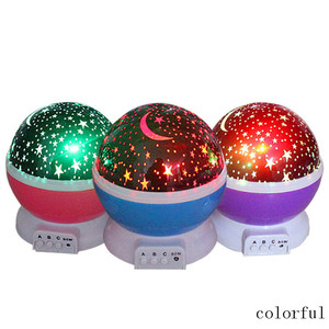 Lámpara de proyector led con 3 modelos de batería, luz nocturna romántica con rotación automática de 360 grados y cambio de <span class=keywords><strong>Color</strong></span>, fuente de fábrica - Product Image 6