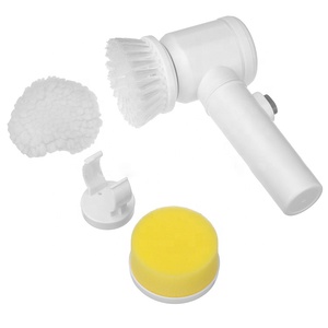 Hot sale competitive price multifunction battery operated 5 in 1 household toilet cleaning electric brush set