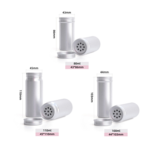 Tùy Chỉnh Nhôm <span class=keywords><strong>Shaker</strong></span> Tin Chai Mặt Nạ Tắm Bột Tin Gia Vị Lon Cho Hành Tây Bột - Product Image 2