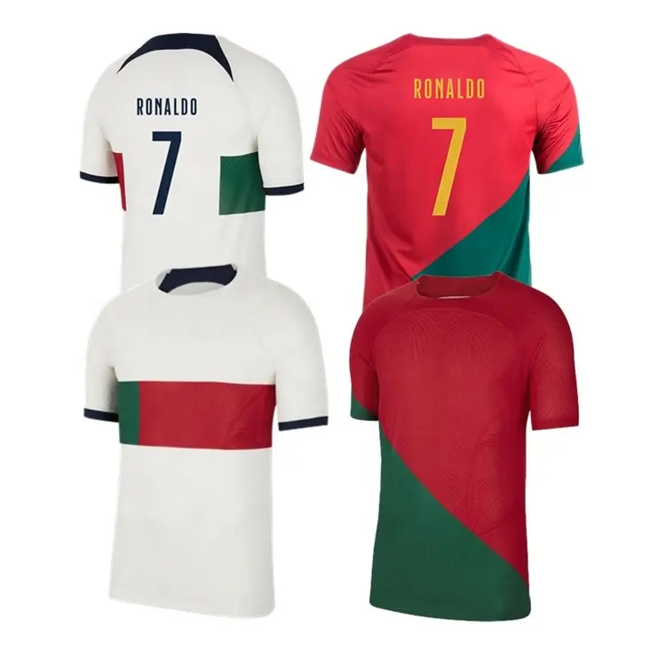 고품질 자수 도매 2022 / 2023 포르투갈 국가 팀 유니폼 호나우두 유니폼