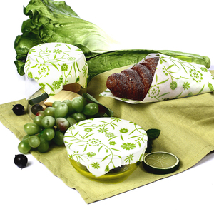 3 đóng gói hữu cơ có thể giặt bền vững thân thiện với môi tái sử dụng wrapper tinh khiết sáp ong bọc màu xanh lá cây hoa rau mô hình - Product Image 4