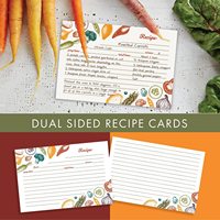 3-Ring-Rezepten-Bindebuch 8,5 × 9,5 Vollseiten mit durchsichtigen Schutzhüllen zum Schreiben von Rezepten und Familientrezepten
