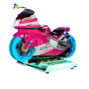 محاكاة موتو حار بيع الألياف الزجاجية عالية الجودة ألعاب ركوب للأطفال سوينغ 3D تسلية داخلي الاطفال عملة تعمل آلة الممرات