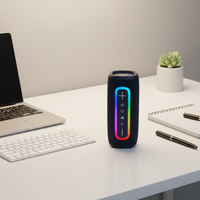 TG428PRO Enceinte sans fil personnalisée en gros, Subwoofer intelligent mini étanche avec LED RGB, Enceintes portables pour gaming