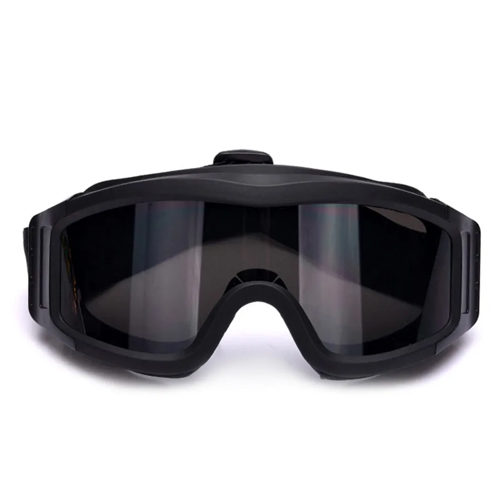 แว่นตานิรภัย Airsoft Paintball Gear,แว่นตานิรภัยแนวยุทธวิธี3เลนส์สำหรับถ่ายภาพทหาร