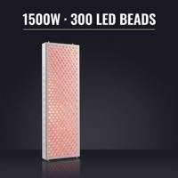 Panel Lampu LED Inframerah Merah 1500W Multi Panjang Gelombang Opsional Pengaturan Timer 5-30 Menit Penghilang Kerutan Pengencang Kulit untuk di Rumah