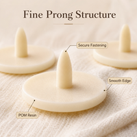 Boutons-pression blancs OEKO-TEX pour vêtements, attaches POM pour vêtements de nouveau-né, vêtements médicaux pour bébés, bavoirs et barboteuses