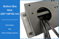 Home Use Slide Cover Socket Eingebaute Desktop-Steckdose mit USB EU UK US-Standard für Büro konferenz tisch möbel