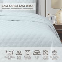 Ensemble de couette Besta, design géométrique ultrasonique, style européen et américain, rembourrage en polyester, 3 pièces, technologie Pinsonic