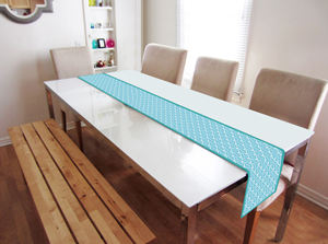 Chemin de table imprimé 100 % coton, tissu de qualité supérieure, imperméable et durable, décoration de table pour les dîners, les fêtes et les événements - Product Image 2