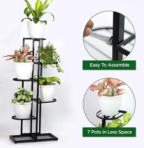 Meilleure vente support de jardinière étagères en métal stockage pots de fleurs avec 7 niveaux à des prix abordables - Product Image 6