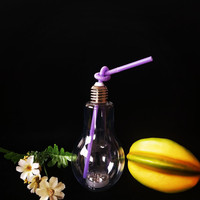 Festival décoration 320 500ml nouveau produit coloré en plastique ampoule tasse Led l'ampoule en forme de tasse bouteille clair bouteilles pour animaux de compagnie