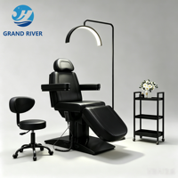 Lit de beauté électrique personnalisé pour esthéticienne, lit de cils incurvé, lit de soin du visage de luxe, table de massage spa