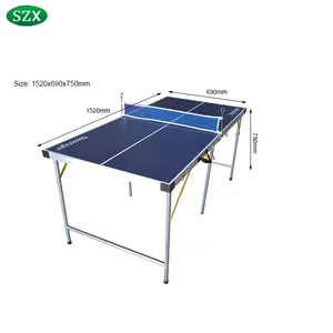 SZX 4.5ft פופולרי מקורה מתקפל מיני שולחן טניס לילדים סין