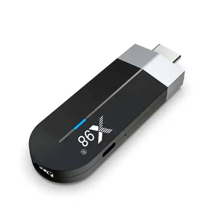 X98 S500 AV1 אנדרואיד 11 טלוויזיה מקל 4GB 32GB Amlogic S905Y4 Quad Core 4K H.265 2.4G/5G Wifi מדיה נגן ממיר