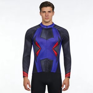 Maillot de Ciclismo Zede con Estampado Multicolor en Negro, Rojo y Morado, de Secado Rápido, Ligero, Transpirable y Resistente al Viento para Ciclistas - Product Image 3