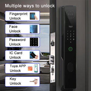 Fechadura Digital Inteligente com Reconhecimento Facial 3D, Interfone de Vídeo WiFi Tuya, Controle Remoto, Entrada Sem Chave por Impressão Digital - Product Image 2