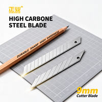 Lames de rechange utilitaires en acier à haute teneur en carbone SK5 de 9 mm, lames de coupe pour cuir, faciles à utiliser, vente chaude, épaissies, 100 pièces