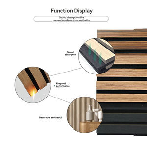 グレーフェルト音響スラッテッドウッドウォールパネル高密度音響処理スタジオルーム壁用 - Product Image 4