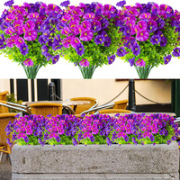 Fleurs artificielles de glycine résistantes aux UV DREA pour les décorations de jardin de Noël et de remise de diplômes