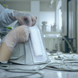 ผ้าฝ้ายดูดซับ100% 14เซนติเมตร x 7เมตรผ้าพันแผลม้วนวัสดุสิ้นเปลืองทางการแพทย์ในบรรจุภัณฑ์ถุง - Product Image 2