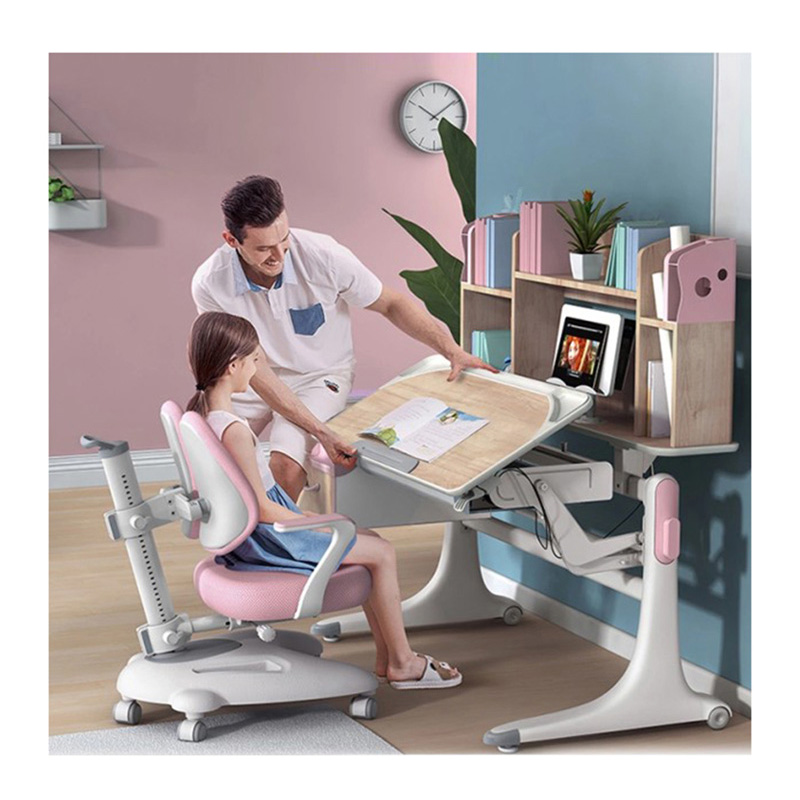 Набор эргономичных Детских Учебных столов и полок, детский стол в Корейском стиле для учебы/