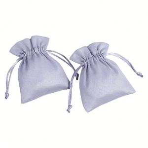 Sac d'emballage personnalisable en flanelle avec logo, biseauté, pour bijoux, écouteurs de téléphone portable, vente en gros, recyclable, pour colliers et montres - Product Image 4