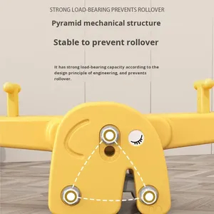 Balancín Doble con Forma de Elefante, Caballito de Balancín de Plástico Ecológico <span class=keywords><strong>para</strong></span> Interiores/Exteriores, Juguete Reforzado <span class=keywords><strong>para</strong></span> Bebés a Partir de 2 Años - Product Image 3