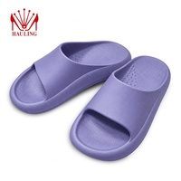 Sandales tendance en EVA à semelle épaisse avec logo personnalisé, vente en gros, confortables, plateforme, pantoufles d'intérieur et d'extérieur