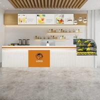 Comptoir de bar moderne en bois personnalisable de haute qualité pour les comptoirs de réception des cafés