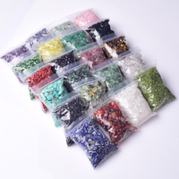 100g / Sac Pierres Roulées Naturelles de Quartz Rose et d'Améthyste, Cristaux de Guérison, Gravier de Pierres