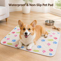Tapis d'entraînement pour animaux de compagnie lavable en machine, réutilisable, antidérapant, imperméable, super absorbant, anti-fuites, pour chien