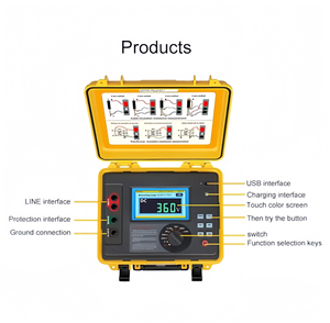 جهاز قياس المقاومة العازلة الرقمي 10 كيلو فولت، مقياس المقاومة الدقيقة 100 أمبير - Product Image 3