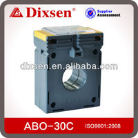 Transformador de corriente toroidal Tipo barra colectora de 100/5 Cts, 0,2 S, 30kVA, potencia trifásica, salida de 9V, entrada de 3kV, Material de aluminio