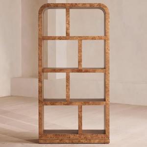 Armadio ad arco alto in stile retrò mobile da esposizione per mobili in legno massello adatto per uso domestico - Product Image 3