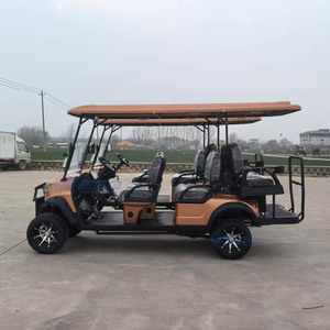 Carritos de Golf Personalizados de 6 Plazas, Estilo Combustible, Nuevo Modelo, Color Naranja, para Turismo, Más Vendidos - Product Image 2