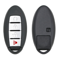 Télécommande intelligente 3 + 1B 433MHz sans clé pour Nissan Pathfinder Titan Murano/HITAG AES/puce 4A FCC ID: