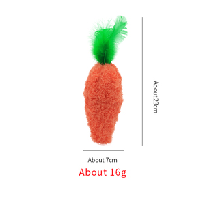 Wholesale New Design Funny <b>Cat</b> Shaped <b>Plush</b> Toys Durable Interactive Chewables Catnip Vegetables Pepper Attractive for <b>Cats</b> - Product Image 2